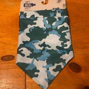BLUE CAMO DOG BANDANNA
